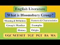 Bloomsbury group in english literature history members  characteristics