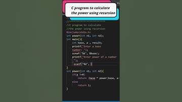 C Programming | Program to calculate power using recursion