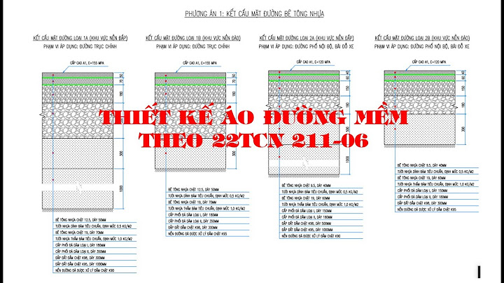 Bài tập thiết kế áo đường mềm giao thông năm 2024