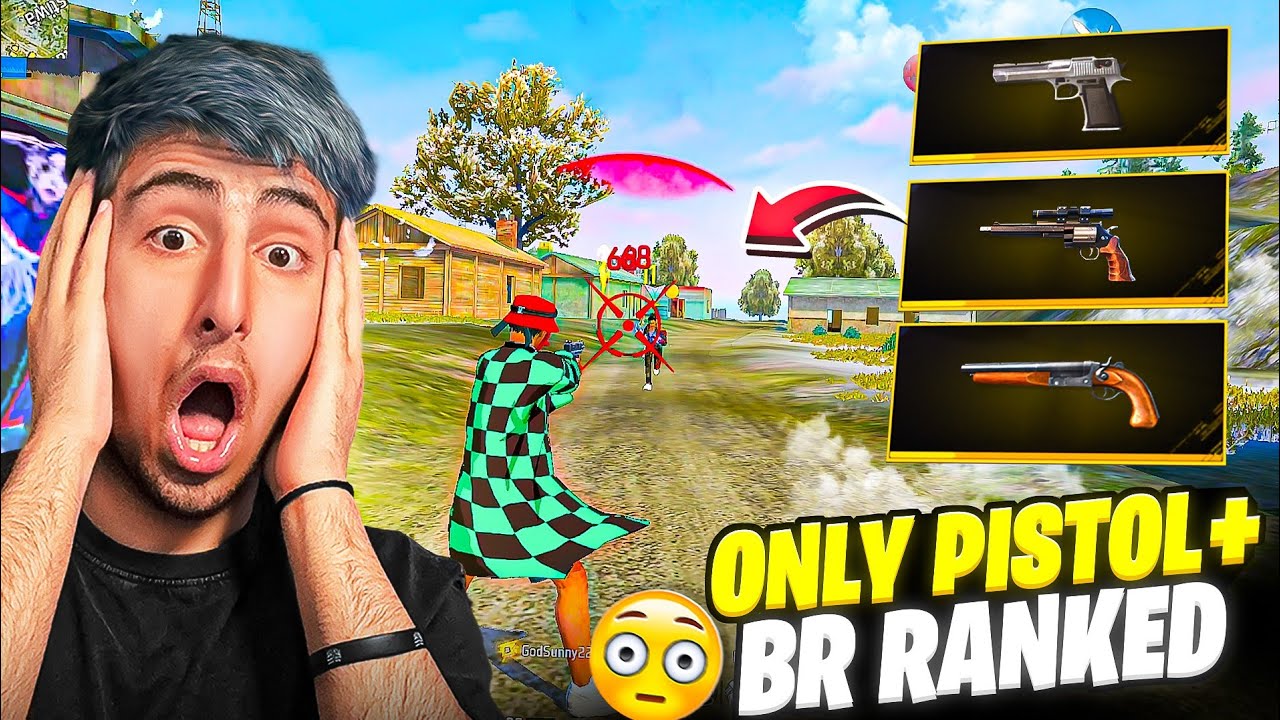 Br Ranked Only Pistol Challenge🤣😱In Solo Vs Squad [A_s Gaming] - Free ...