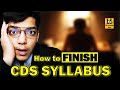 How to Finish CDS 2 2024 Syllabus | CDS Preparation| CDS important Topics | Shubham Varshney SSB
