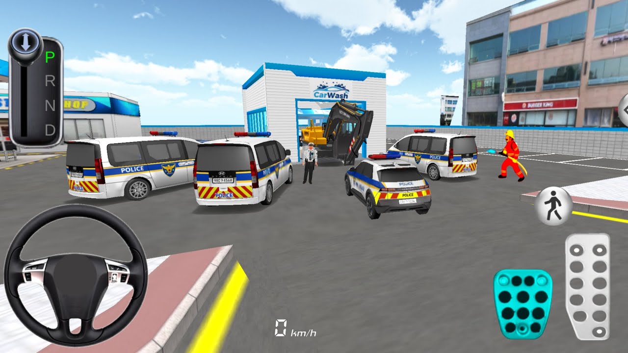 Police Cars Wash - 3D Driving Class 2026 - Android Gameplay
