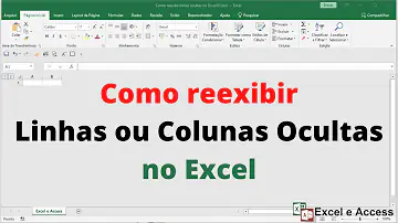 Como reexibir as primeiras linhas do Excel?
