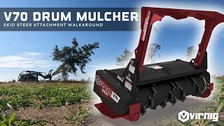 Drum Mulcher for Skid Steers  |  The Ultimate Land Clearing Solution  |  Virnig Manufacturing