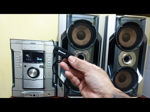 Conectando um adaptador bluetooth no som antigo da sony Aiwa Xp V420 2