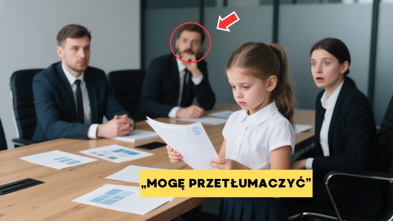 Firma traciła miliony z powodu braku tłumacza, dopóki córka sprzątacza nie weszła do sali...