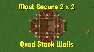 Unturned Base Build - Most Secure 2 x 2 (Quad Stack Walls)