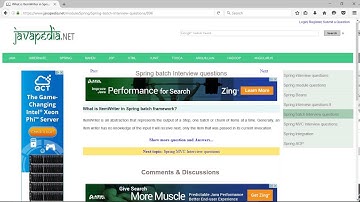 What is ItemWriter in Spring batch framework? | javapedia.net