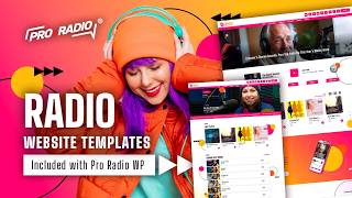 Peach Buzz FM 🍑 Colorful Pop Radio Website Template | Radio WordPress Theme #radio #wordpress