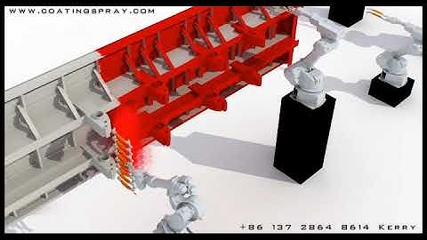 Automatic Robotic Powder Coating Line For Heavy Truck Parts