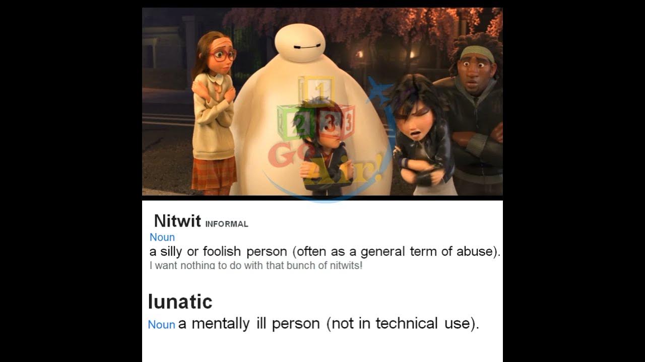 Nitwit, Lunatic Meaning, Pronunciation, Illustration Vocabulary ️