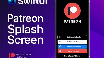 Patreon splash screen design swiftUI 2.0