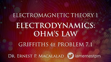 Electrodynamics:  Ohm