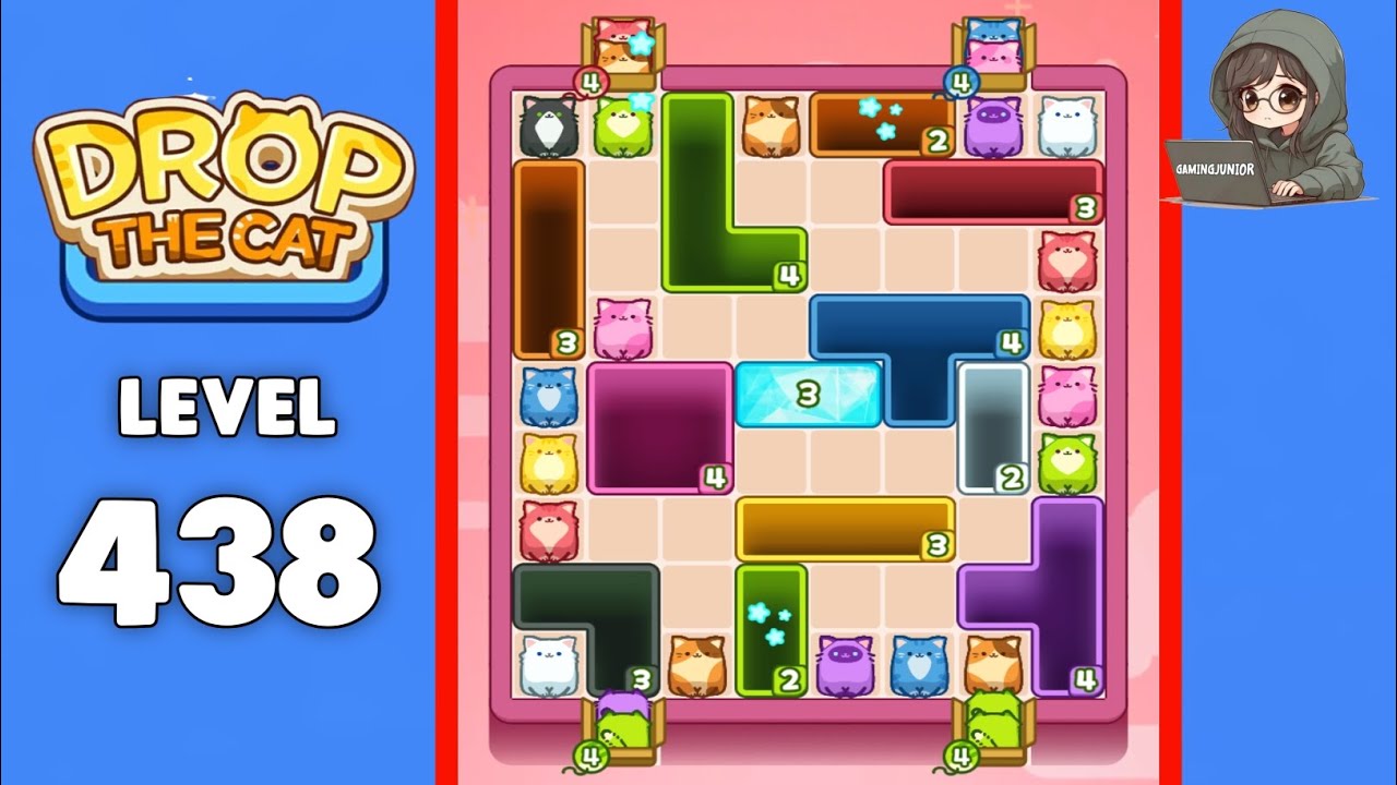 Drop The Cat level 438 solution 