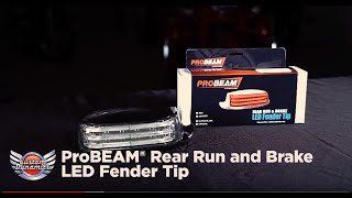 How To Install ProBEAM Rear LED Fender Tip Light for Harley Davidson 🔧