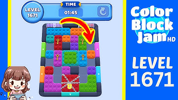 Color Block Jam Level 1671 Solution Walkthrough
