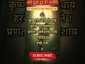 Powerful Krishna Mantra 🤭💐KRISHNAYA VASUDEVAYA #krishna #chanting #meditation #music #bhakti
