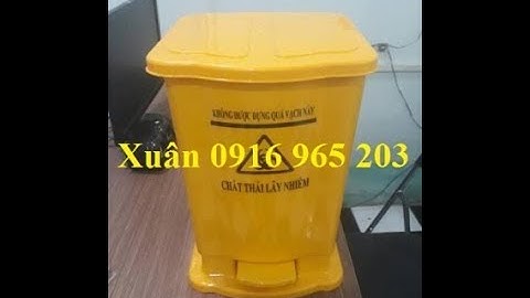 Thùng Đựng Rác Bệnh Viện 15 Lít, Thùng Rác Y Tế Đủ 4, Thùng Rác Đạp Chân Y Tế