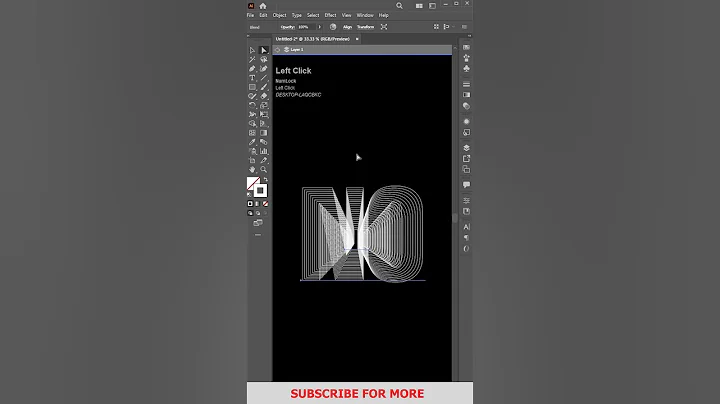Easy 3d Blend Text Effect In Adobe Illustrator
