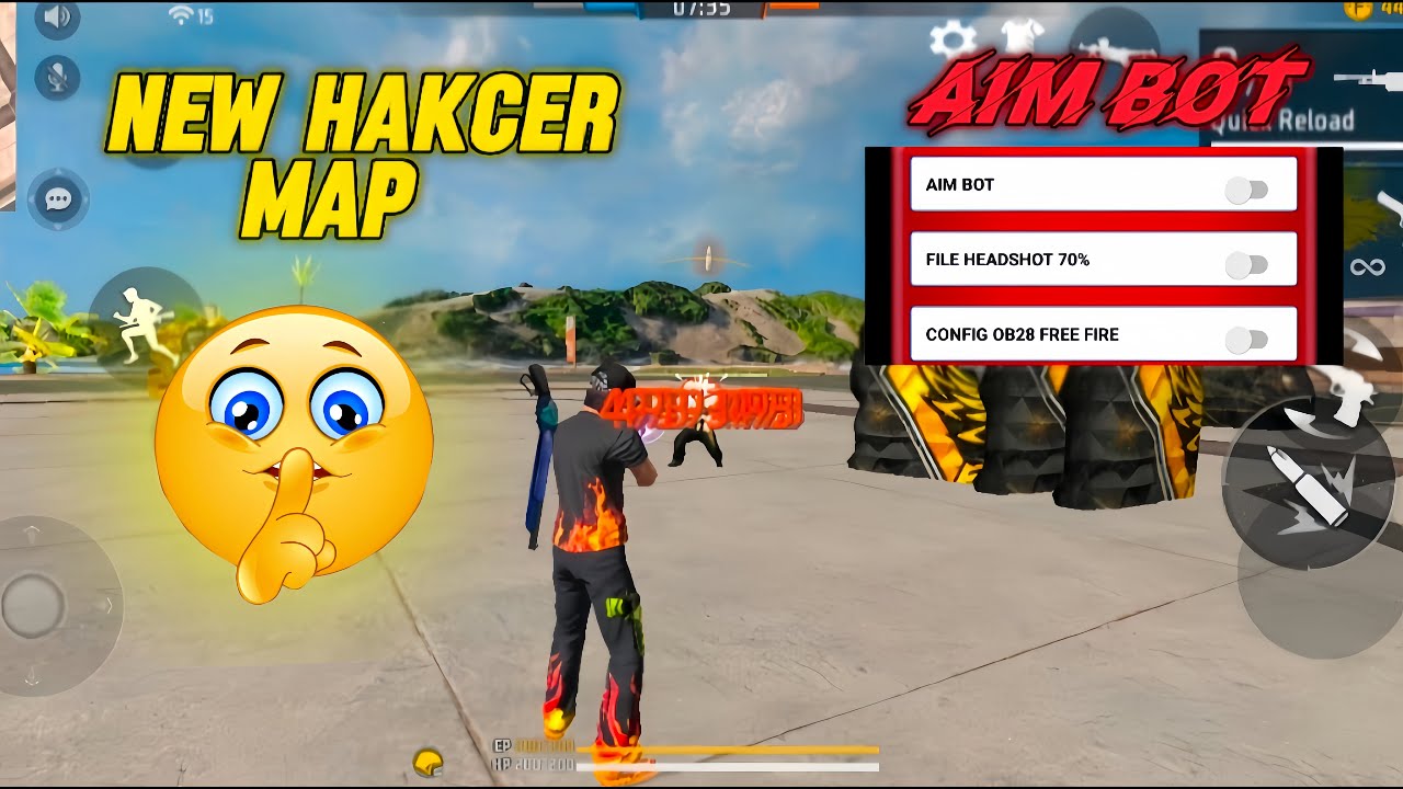 FREE FIRE NEW HACKER MODE 💀 | AUTO AIM | ALL MENU LIST | NOT NIKKU ...