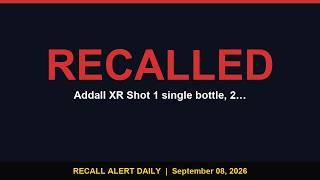 ⚠️RECALL: Addall XR Shot Has BANNED Substances Inside! #Shorts