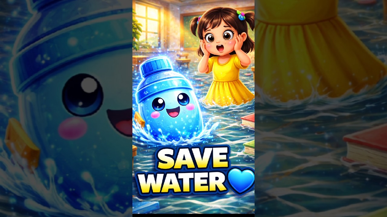 Mini’s Magic Bottle Flooded The Classroom 😱💧