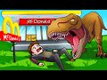T-REX GIGANTE MANGIA TUTTE LE PERSONE AL MCDONALD! SCONFIGGO LA FUSIONE DEI RAINBOW FRIENDS! *EPICO*
