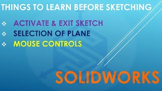 Solidworks 2024 Tamil Tutorial 5 Introduction About Sketch For Beginners தமழல