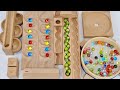 マーブルラン☆色んなスロープを組み合わせ遊ぶオリジナルマーブルランASMR♪太鼓&トンネルコース