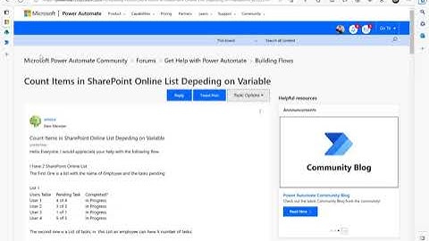 Power Automate - Community Question Explained - SharePoint List task updates