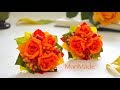 Осенние Резиночки Бантики с Розами Канзаши Kanzashi Roses Flores