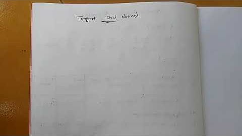 CADA//MODULE 3//Tangent and Normal
