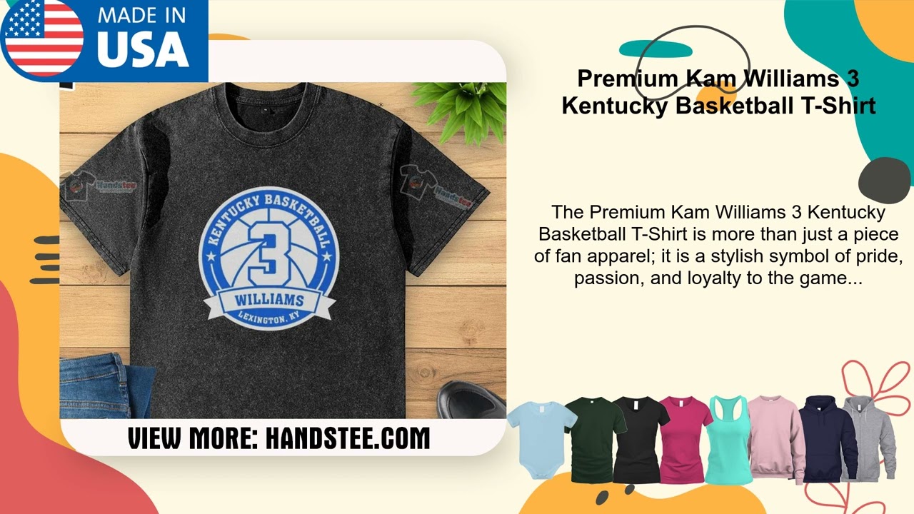 Premium Kam Williams 3 Kentucky Basketball T-Shirt