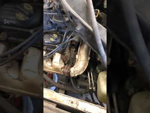 Dodge caravan radiator replacement part two - YouTube