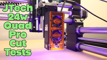 JTech 24w Quad Pro Material Test with Settings