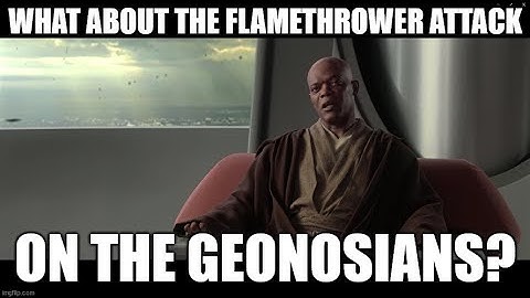 What about the droid attack on the Wookiees?