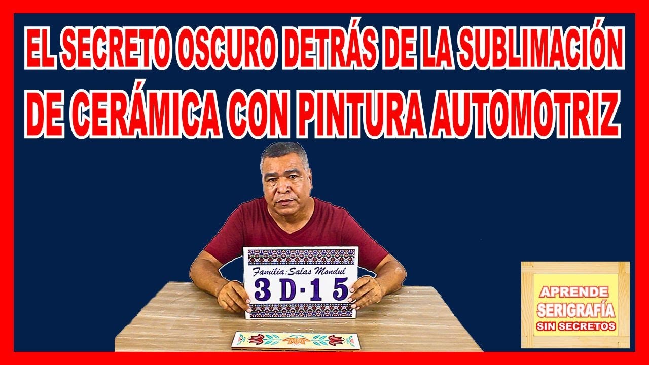 🚀😍EL SECRETO OSCURO DETRAS DE LA SUBLIMACION DE CERAMICA CON PINTURA AUTOMOTRIZ.