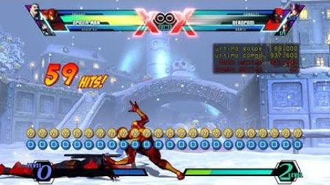 UMvC3 Hsienko into Spidey raw tag combo concept