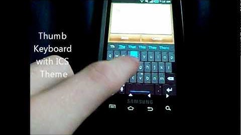 Ice Cream Sandwich (Android 4.0) Search Bar and Keyboard.