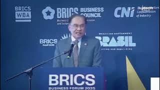 Anwar Ibrahim at the BRICS Business Forum 2025 in Rio