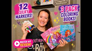 Silky Crayons 3 Coloring Books Review Perfect Travel Activity
