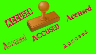Accused stamp || Green Screen Stamps Video || no copyright video || Copyright free