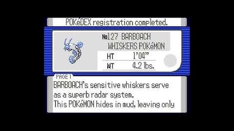 How to get Barboach in Pokemon Ruby