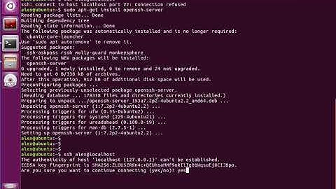 How to install SSH server on Ubuntu