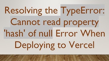 Resolving the TypeError: Cannot read property 