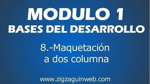 8 - Maquetación a dos columnas