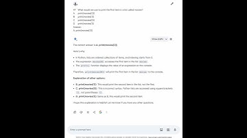 What would we use to print the first item in a list called movies?