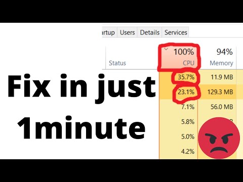 cpu usage 100 percent fix