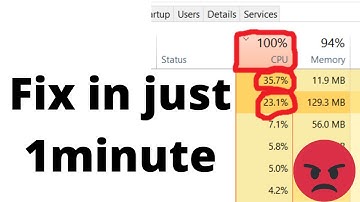 cpu usage 100 percent fix