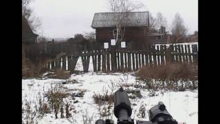 Стрельба на витой пружине на морозе с ППП Hatsan 125 Sniper